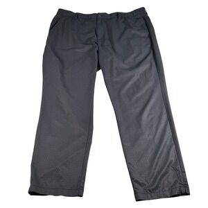 Adidas Men's Golf Pants Geometric Print‎ Athleisure Training Black Pattern